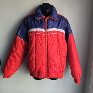 VINTAGE Classic Directions Womens M Puffer Ski Coat Vest 80's Retro